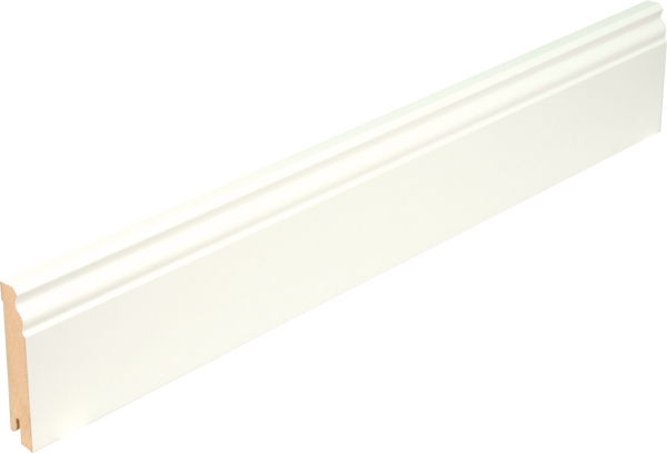 Boen MDF Skirting white lacquer Old German Prof 18x100x2400mm