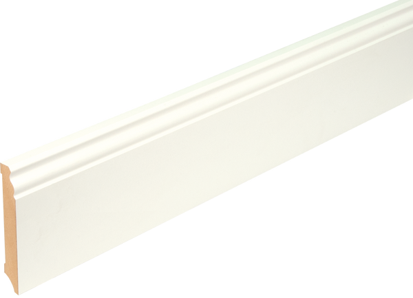 Boen MDF Skirting white lacquer Old German Prof 18x120x2500mm