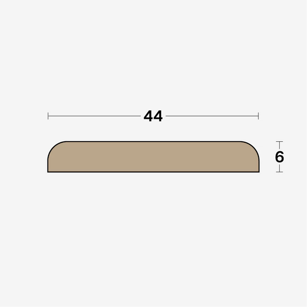 Boen Matching Cover Profile: 6 x 44 x 2400mm, Band-2