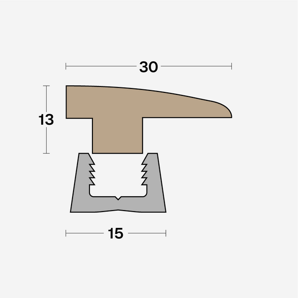 Boen Matching Perimeter Profile, Height Adjustable: 10-13mm, Band-2