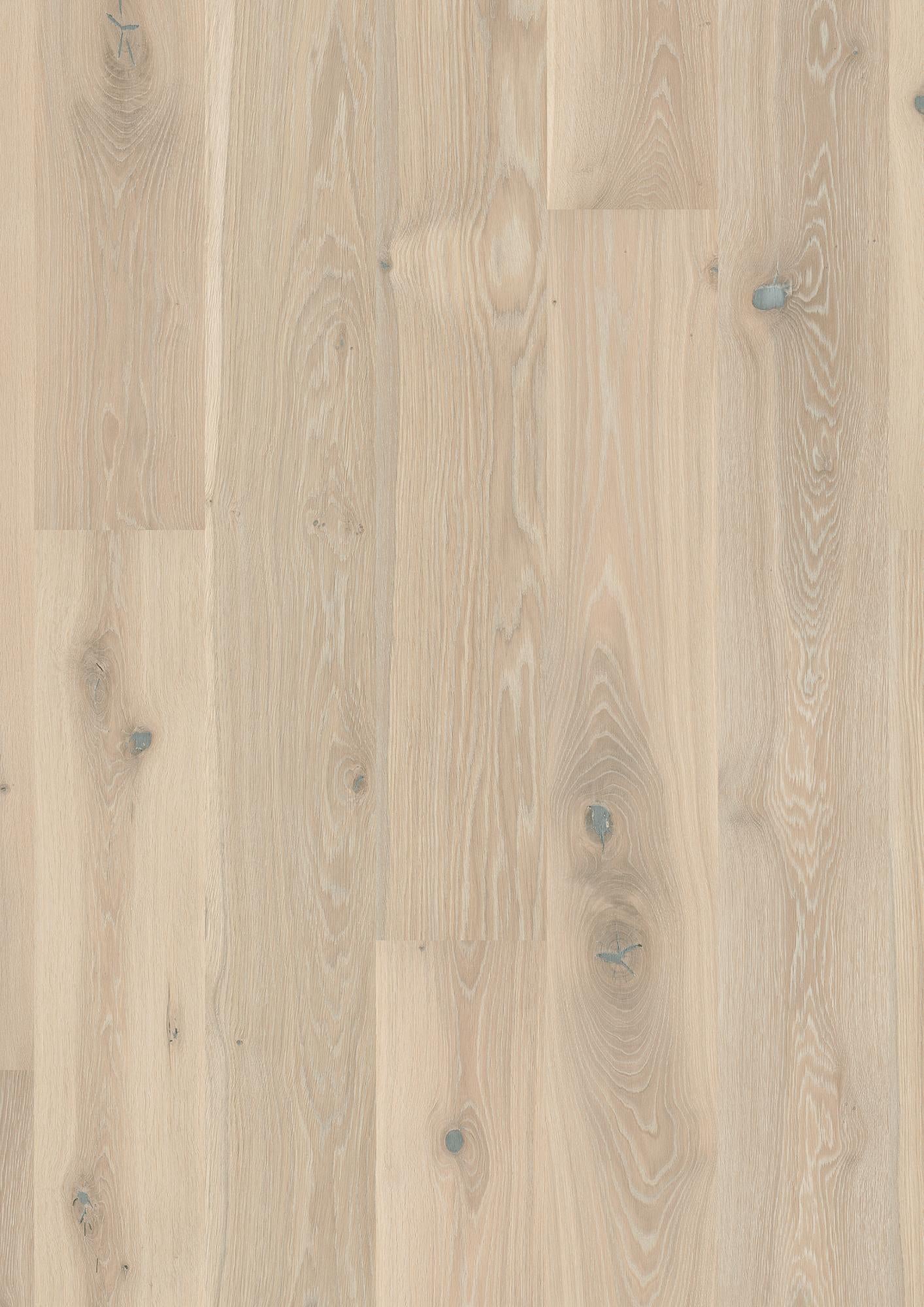 Boen Vivo Engineered Pale White Oak Planks Flooring, Brushed & L/Pure: 14.0 x 209 x 2,200 mm