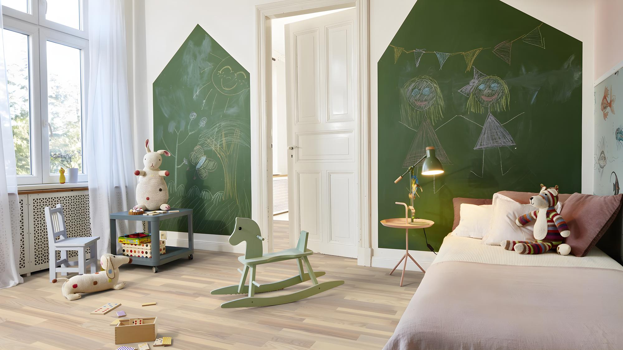 Boen Marcato Engineered White Pigmented Ash Multi-Strip Flooring, Unbrushed & L/Matt: 14.0 x 215 x 2,200 mm