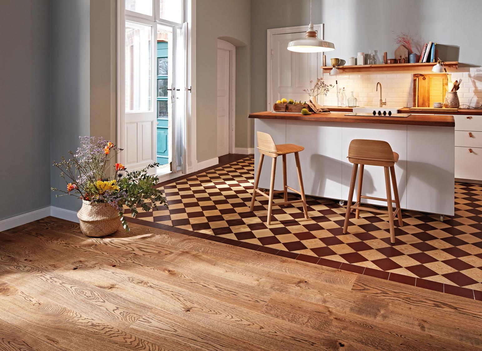 Boen Vivo Engineered Alamo Oak Planks Flooring, Unbrushed & L/Natural: 14.0 x 209 x 2,200 mm