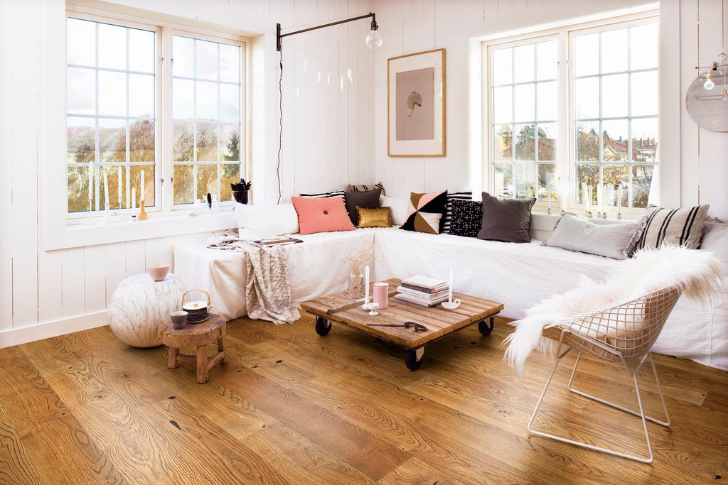 Boen Vivo Engineered Alamo Oak Planks Flooring, Unbrushed & L/Natural: 14.0 x 209 x 2,200 mm