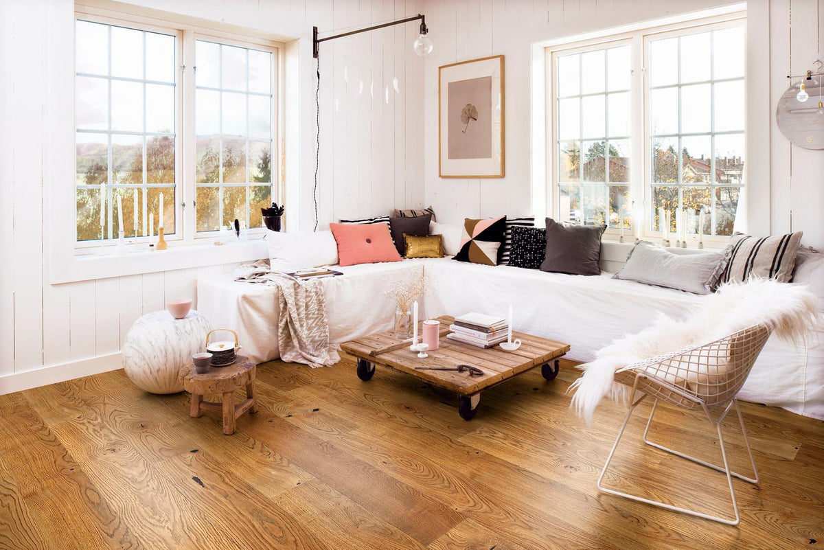 Boen Vivo Engineered Alamo Oak Planks Flooring, L/Natural: 14.0 x 209 x 2,200 mm