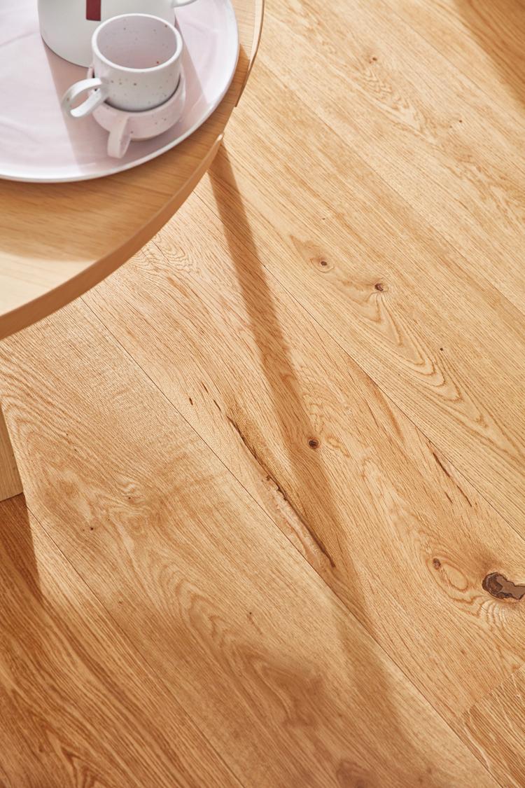 Boen Vivo Engineered Oak Planks Flooring, Brushed & L/Natural: 14.0 x 209 x 2,200 mm
