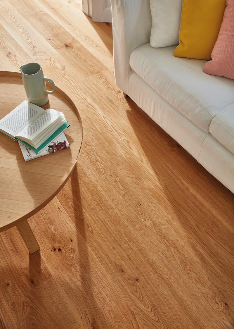 Boen Vivo Engineered Oak Planks Flooring, Brushed & L/Natural: 14.0 x 209 x 2,200 mm