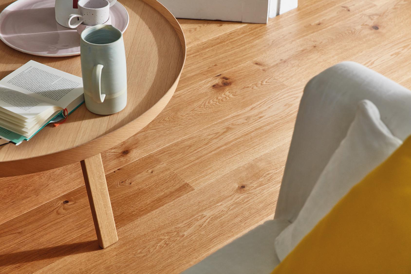 Boen Vivo Engineered Oak Planks Flooring, Brushed & L/Natural: 14.0 x 209 x 2,200 mm