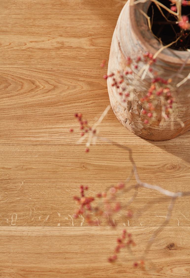 Boen Vivo Engineered Oak Planks Flooring, Brushed & L/Natural: 14.0 x 209 x 2,200 mm