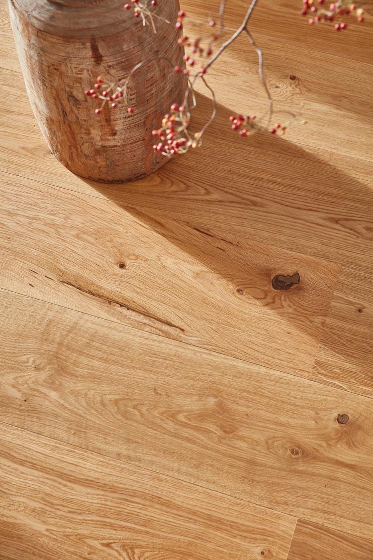 Boen Vivo Engineered Oak Planks Flooring, Brushed & L/Natural: 14.0 x 209 x 2,200 mm