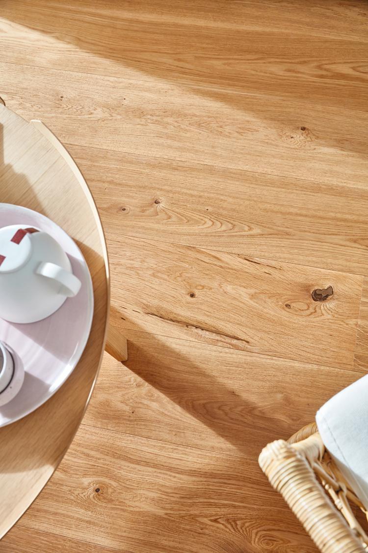 Boen Vivo Engineered Oak Planks Flooring, Brushed & L/Natural: 14.0 x 209 x 2,200 mm