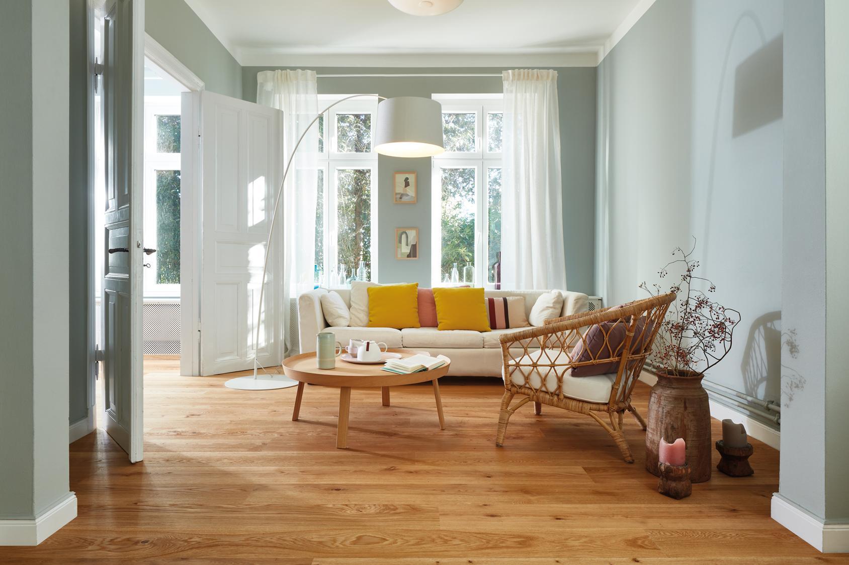 Boen Vivo Engineered Oak Planks Flooring, Brushed & L/Natural: 14.0 x 209 x 2,200 mm