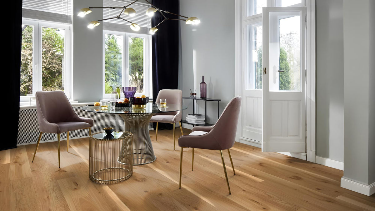 Boen Vivo Engineered Oak Planks Flooring, Brushed & L/Natural: 14.0 x 209 x 2,200 mm