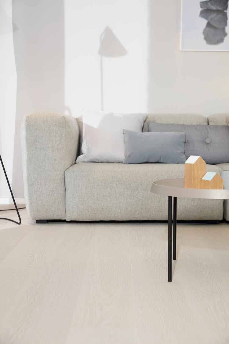 Boen Andante Engineered White Oak Planks Flooring, Brushed & L/Pure: 14.0 x 209 x 2,200 mm