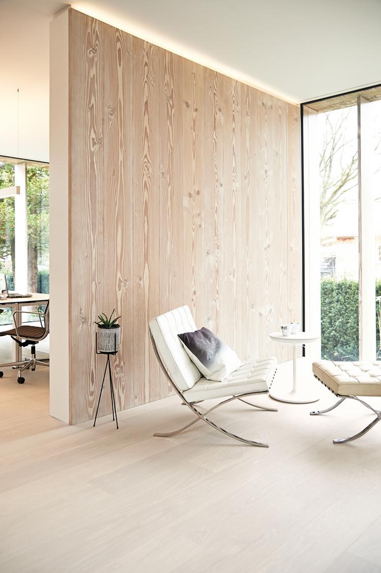 Boen Andante Engineered White Oak Planks Flooring, Brushed & L/Pure: 14.0 x 209 x 2,200 mm