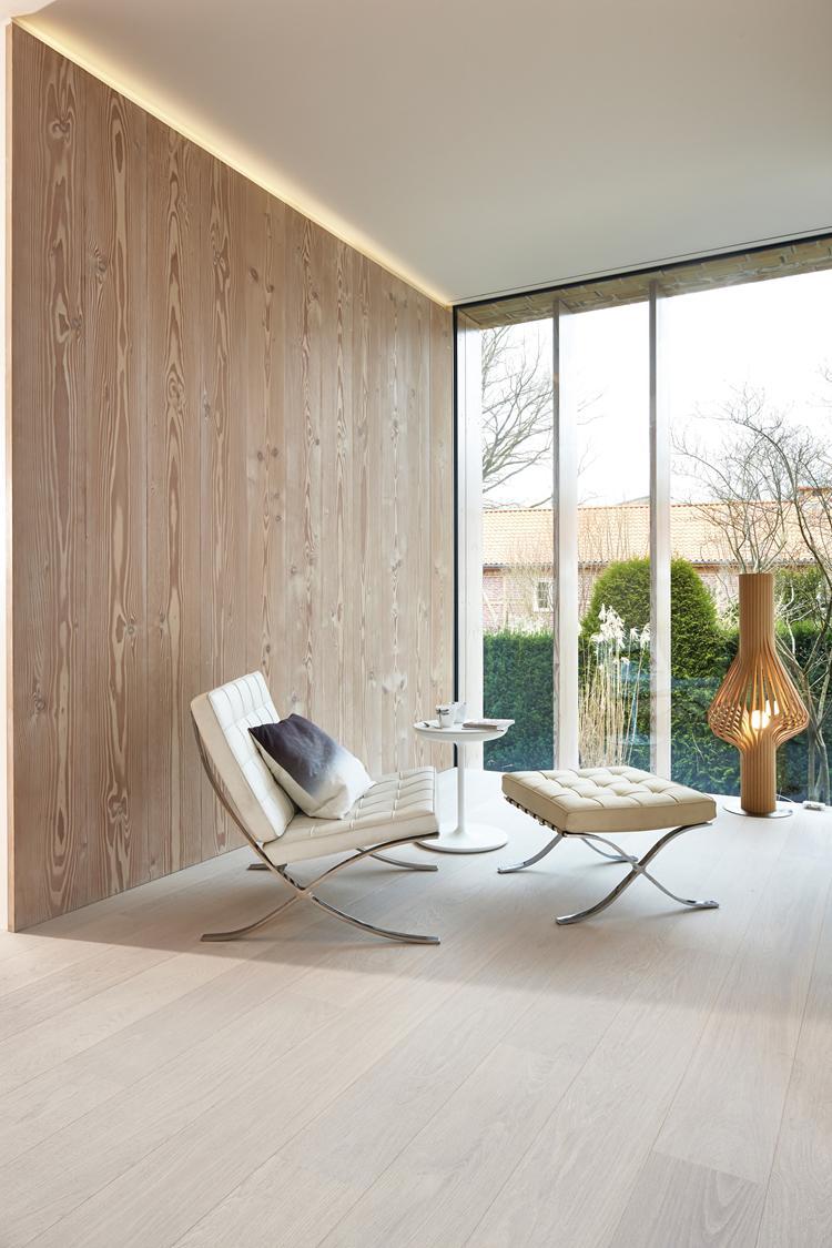 Boen Andante Engineered White Oak Planks Flooring, Brushed & L/Pure: 14.0 x 209 x 2,200 mm