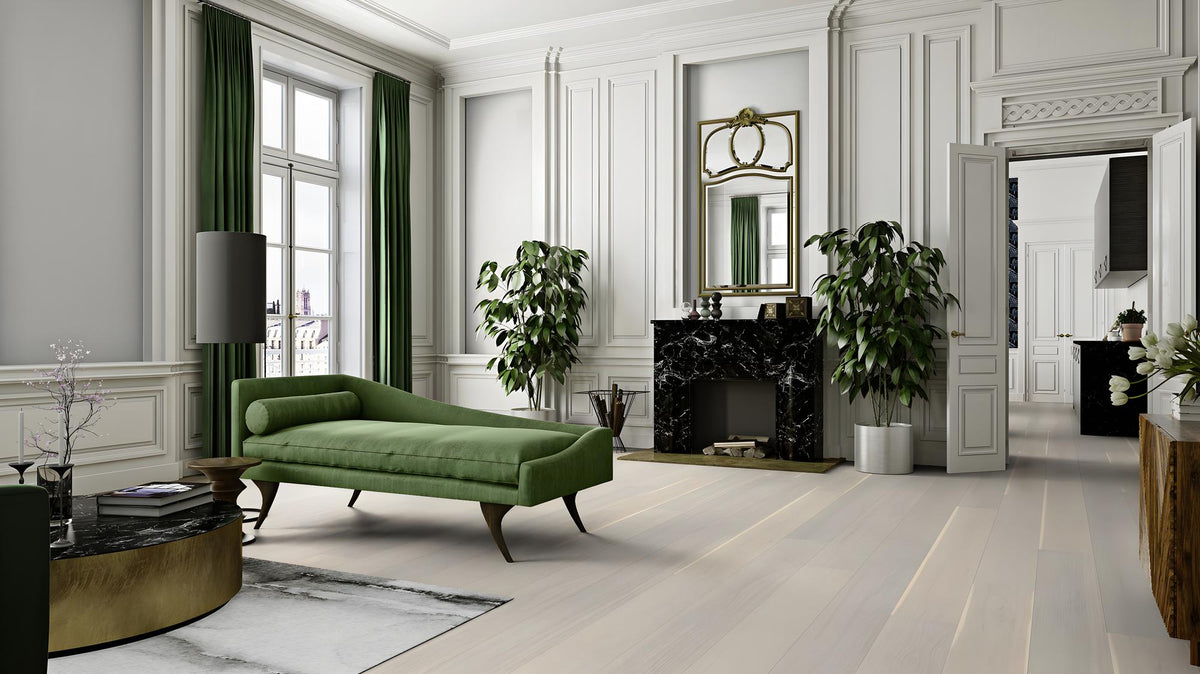 Boen Andante Engineered White Oak Planks Flooring, Brushed & L/Pure: 14.0 x 209 x 2,200 mm