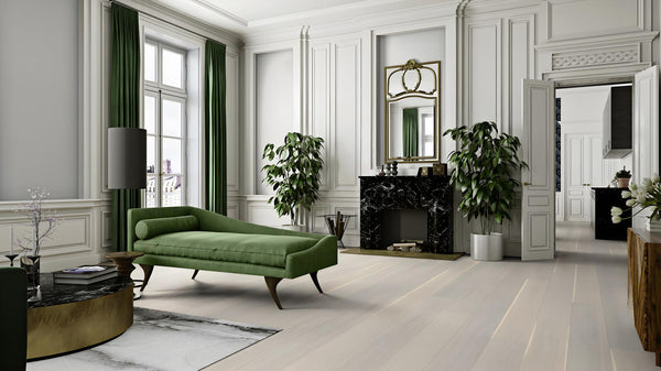 Boen Andante Engineered White Oak Planks Flooring, Brushed & L/Pure: 14.0 x 209 x 2,200 mm