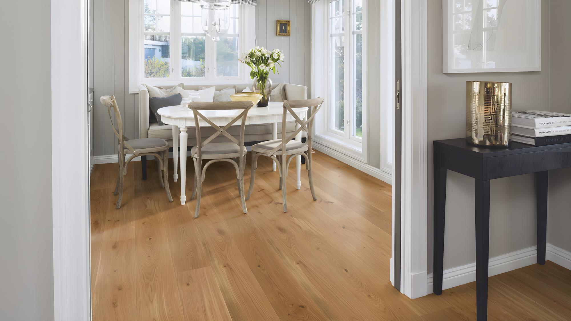Boen Animoso Engineered Oak Planks Flooring, Brushed & L/Natural: 14.0 x 209 x 2,200 mm