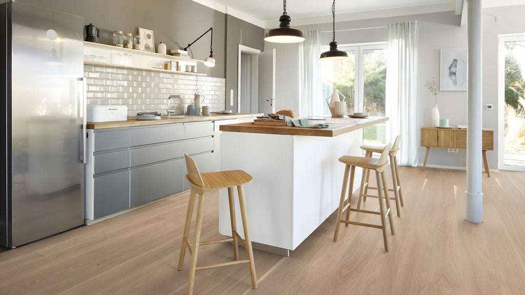 Boen Andante Engineered White Oak Planks Flooring, Unbrushed & L/Matt: 14.0 x 209 x 2,200 mm