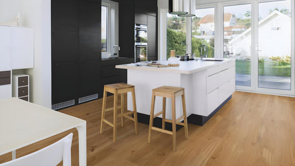 Boen Animoso Engineered Oak Planks Flooring, Unbrushed & L/Natural: 14.0 x 209 x 2,200 mm