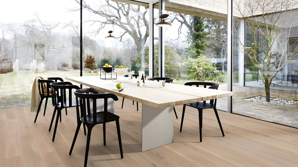 Boen Animoso Engineered White Oak Planks Flooring, Unbrushed & L/Natural: 14.0 x 209 x 2,200 mm