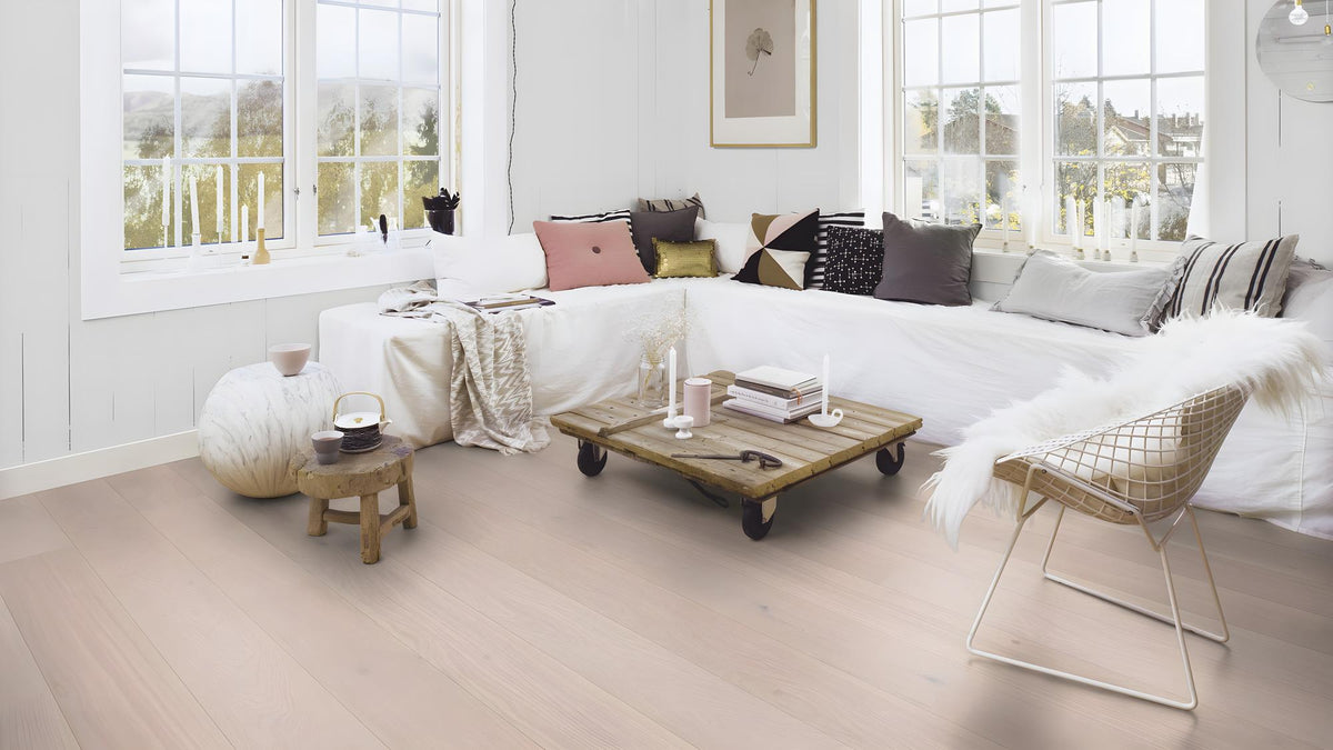 Boen Animoso Engineered Pearl Oak Planks Flooring, L/Natural: 14.0 x 209 x 2,200 mm
