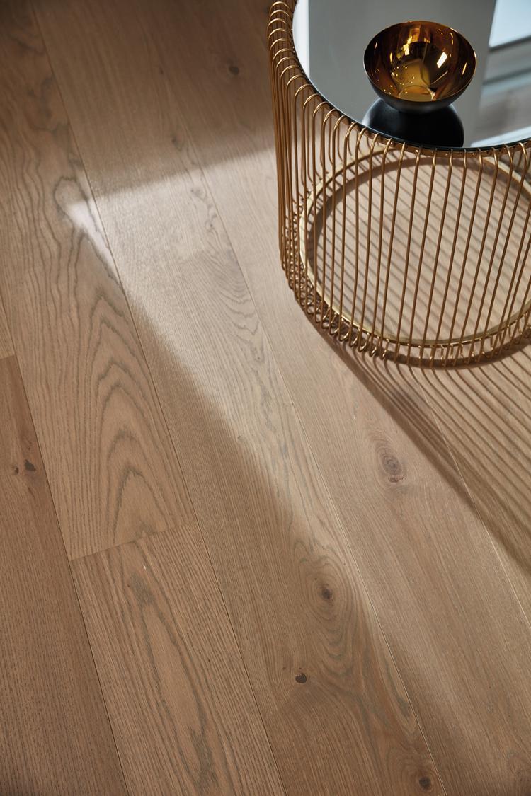 Boen Animoso Engineered Sand Oak Planks Flooring, Brushed & L/Natural: 14.0 x 209 x 2,200 mm