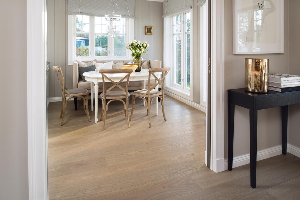 Boen Animoso Engineered Sand Oak Planks Flooring, Brushed & L/Natural: 14.0 x 209 x 2,200 mm