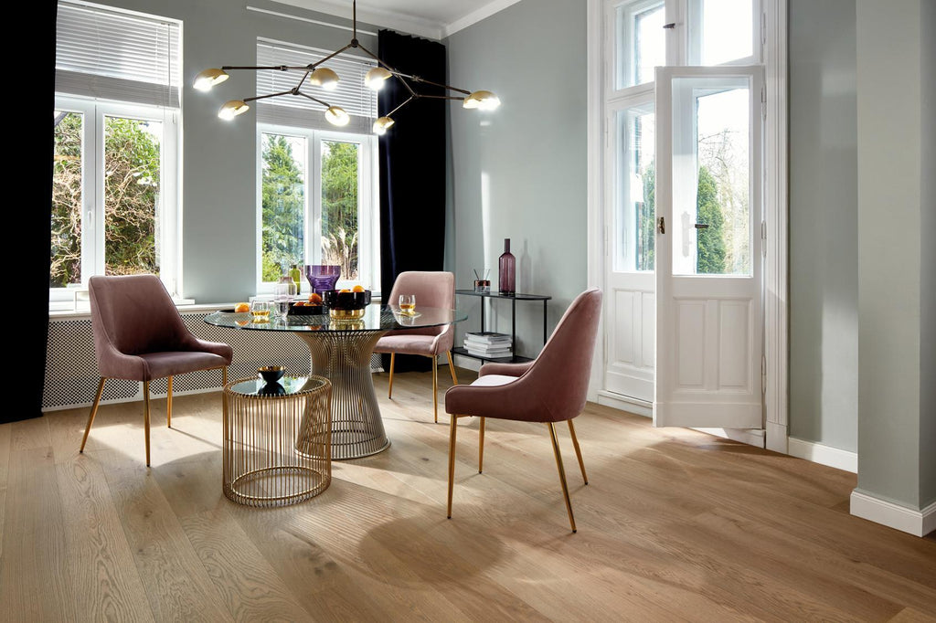 Boen Animoso Engineered Sand Oak Planks Flooring, Brushed & L/Natural: 14.0 x 209 x 2,200 mm