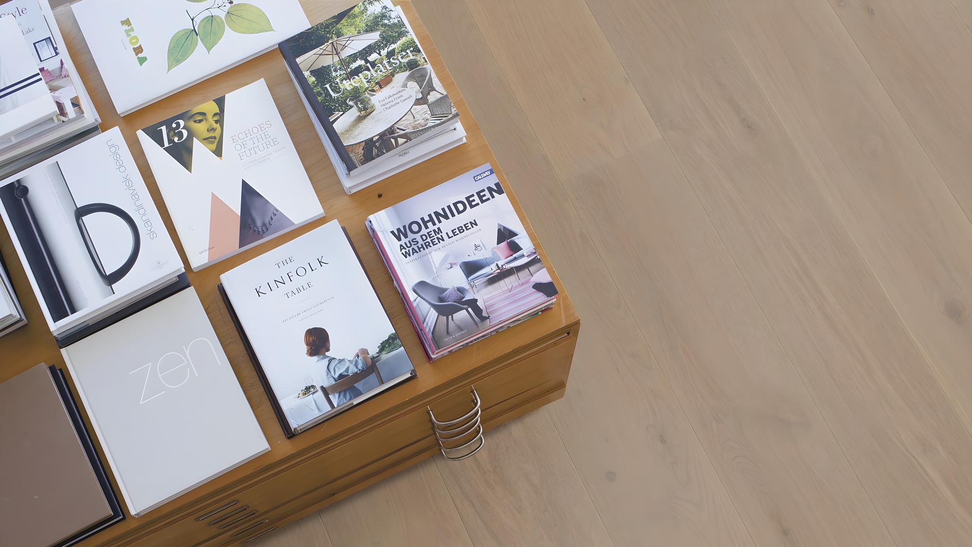 Boen Animoso Engineered Sand Oak Planks Flooring, Brushed & L/Natural: 14.0 x 209 x 2,200 mm