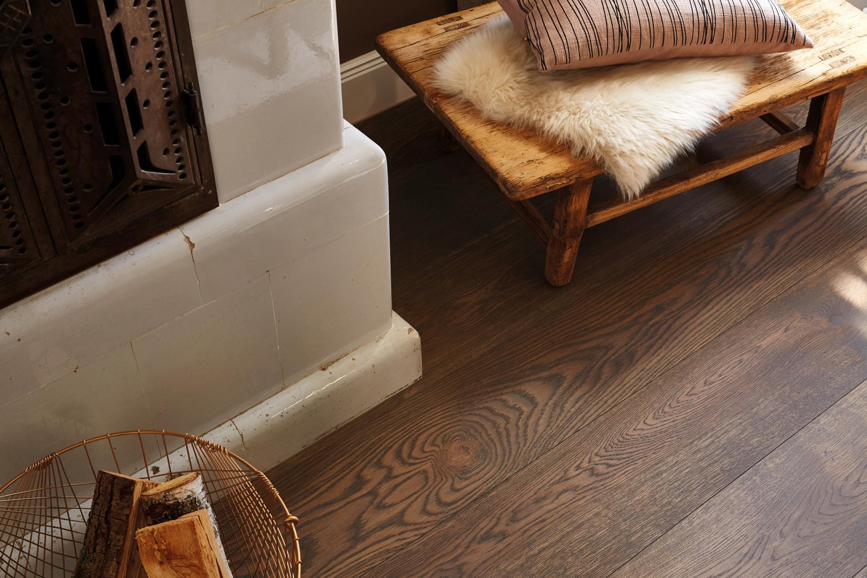 Boen Animoso Engineered Grey Pepper Oak Planks Flooring, Brushed & L/Natural: 14.0 x 209 x 2,200 mm