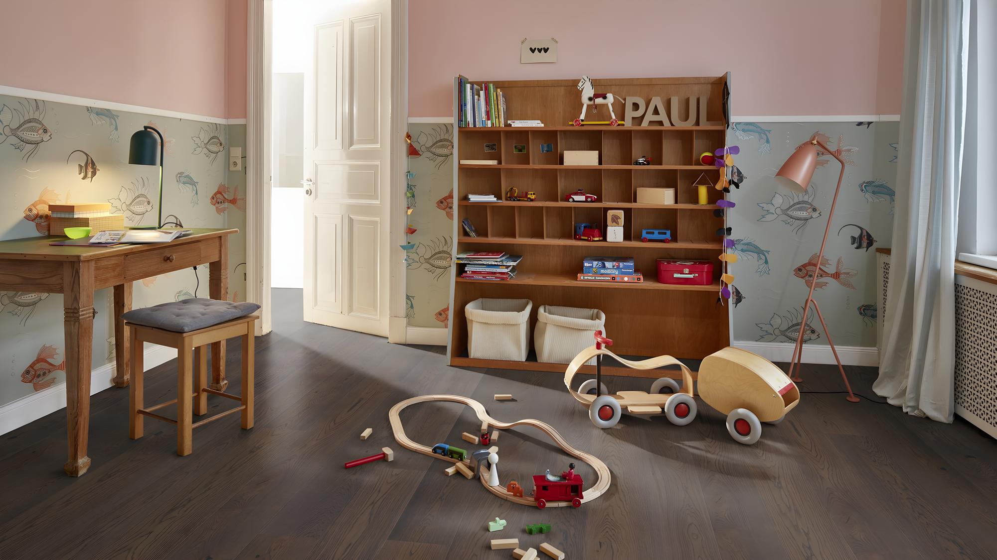 Boen Vivo Engineered Brown Jasper Oak Planks Flooring, Brushed & L/Natural: 14.0 x 209 x 2,200 mm