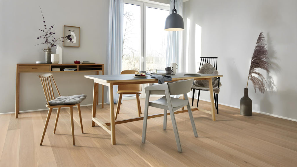 Boen Andante Engineered Oak Planks Flooring, Brushed & L/Pure: 14.0 x 138 x 2,200 mm