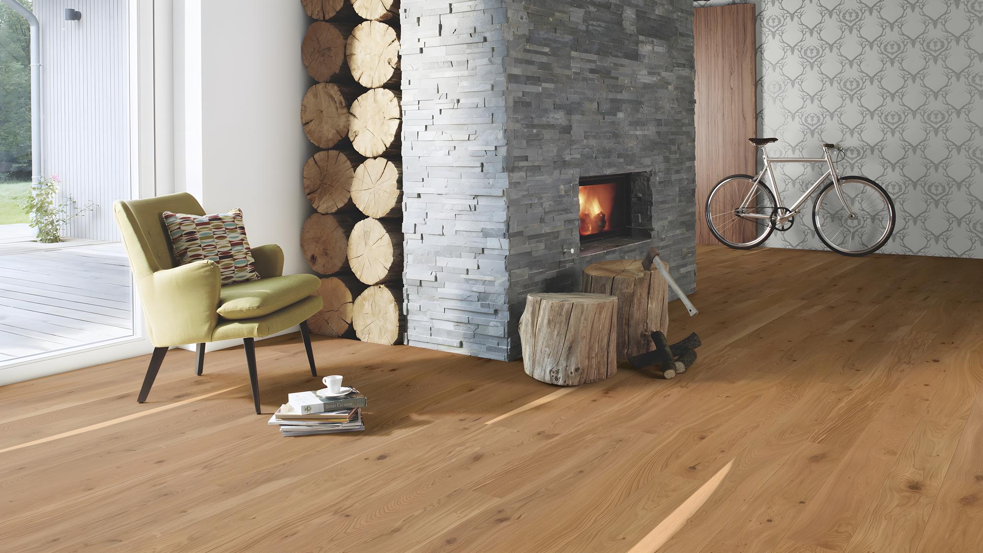 Boen Vivo Engineered Oak Planks Flooring, Unbrushed & L/Natural: 14.0 x 138 x 2,200 mm