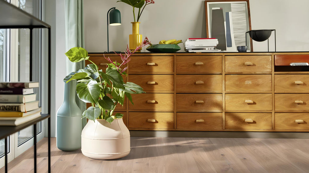 Boen Vivo Engineered White Oak Planks Flooring, Unbrushed & L/Natural: 14.0 x 138 x 2,200 mm