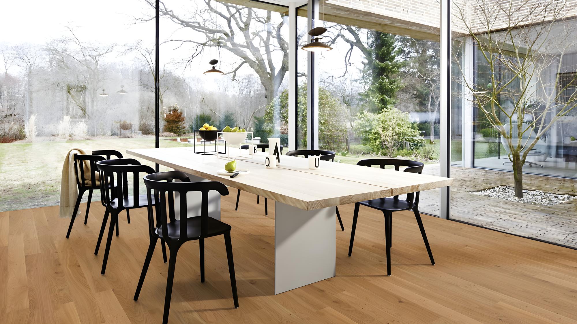 Boen Animoso Engineered Oak Planks Flooring, Unbrushed & L/Natural: 14.0 x 138 x 2,200 mm