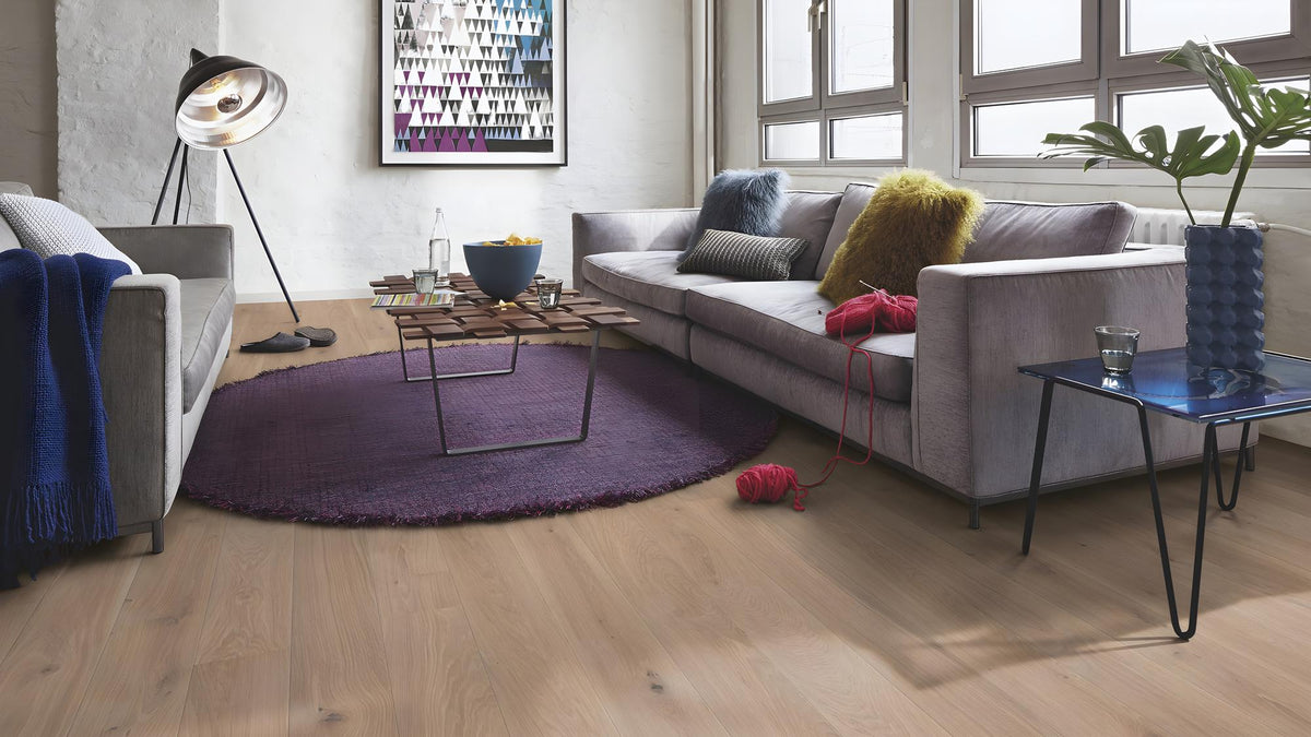 Boen Animoso Engineered White Oak Planks Flooring, L/Matt: 14.0 x 138 x 2,200 mm