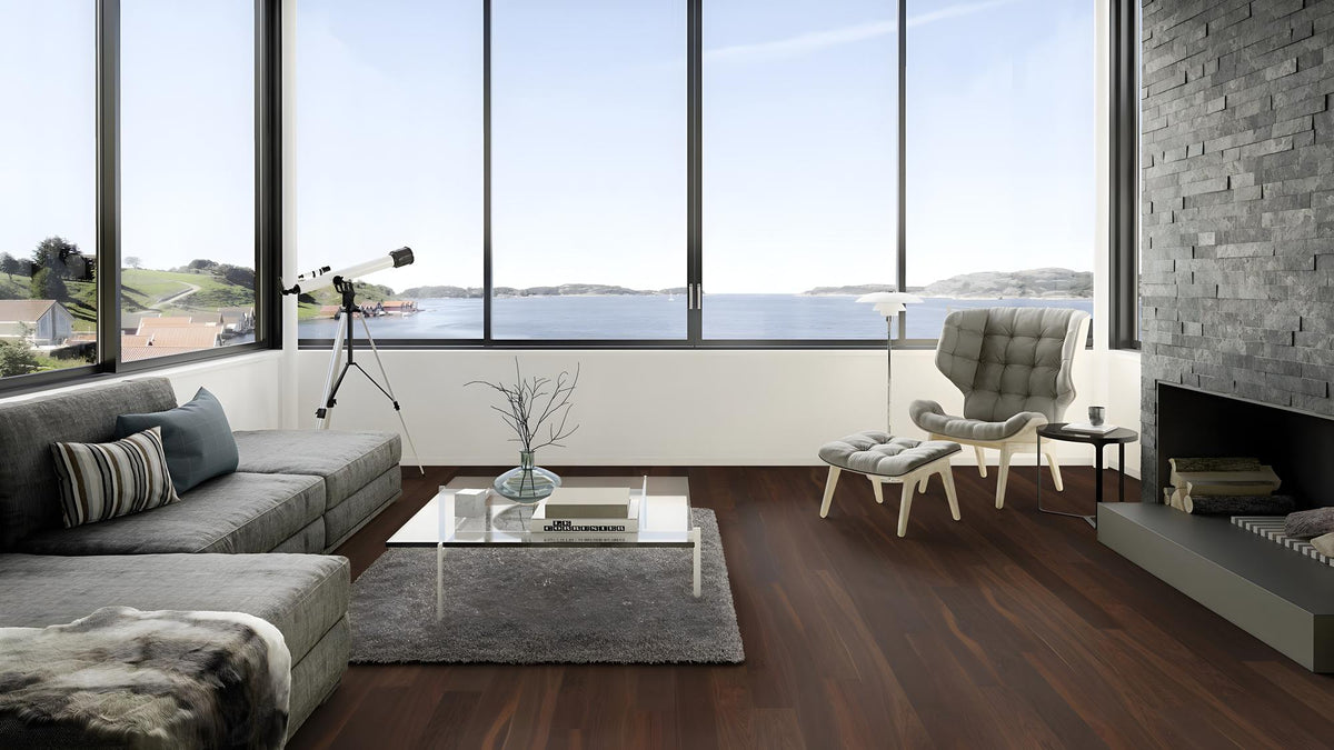 Boen Andante Engineered Smoked Oak Planks Flooring, L/Natural: 14.0 x 138 x 2,200 mm