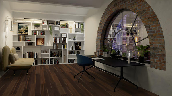 Boen Marcato Engineered Smoked Oak Planks Flooring, L/Natural: 14.0 x 138 x 2,200 mm