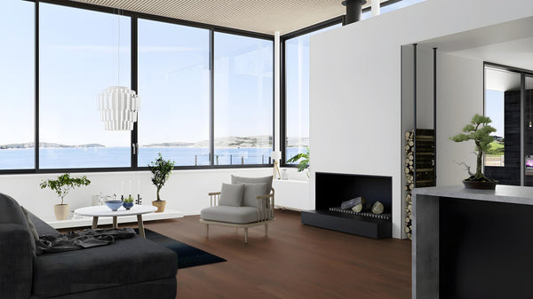 Boen Andante Engineered American Walnut Planks Flooring, Unbrushed & L/Natural: 14.0 x 138 x 2,200 mm