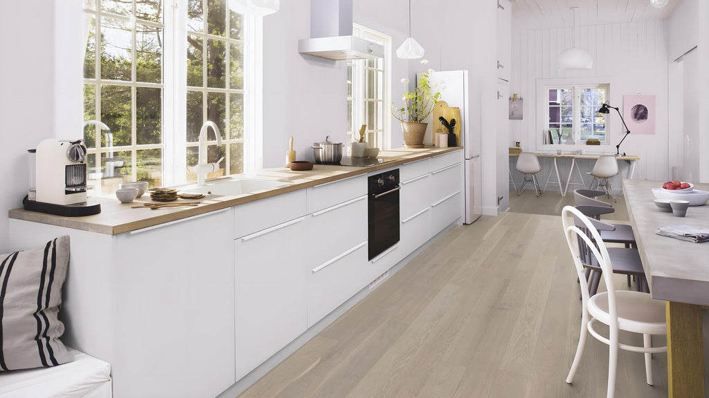 Boen Animoso Engineered Grey Harmony Oak Planks Flooring, Brushed & L/Pure: 14.0 x 138 x 2,200 mm