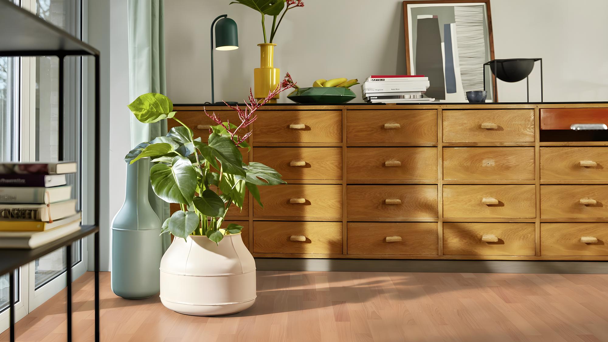 Boen Andante Engineered Beech Multi-Strip Flooring, Unbrushed & L/Natural: 14.0 x 215 x 2,200 mm