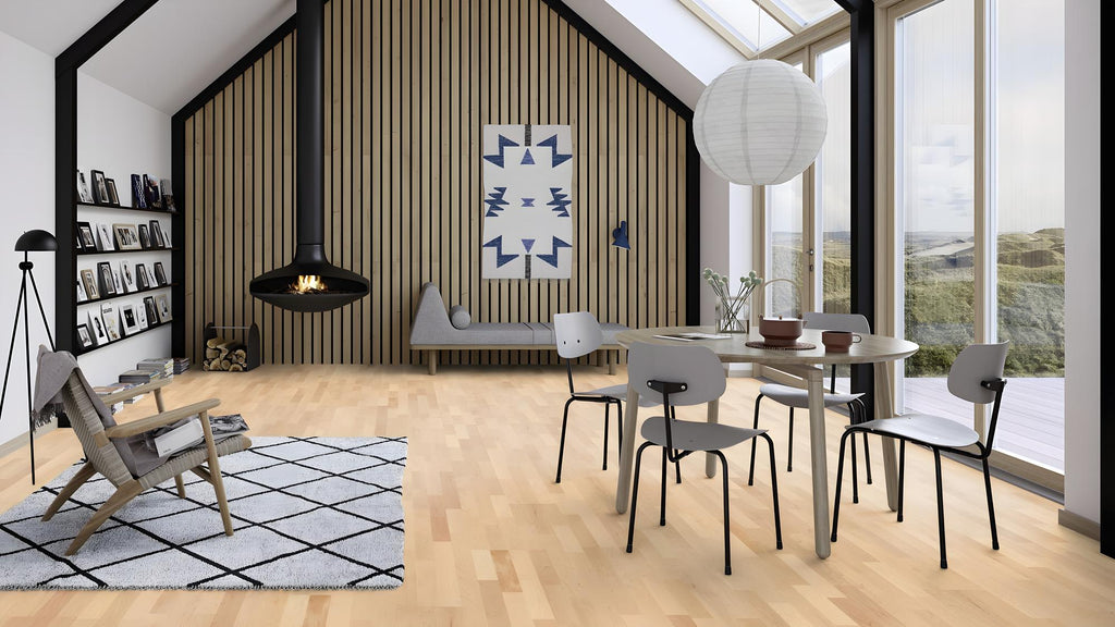 Boen Andante Engineered Maple Multi-Strip Flooring, Unbrushed & L/Matt: 14.0 x 215 x 2,200 mm