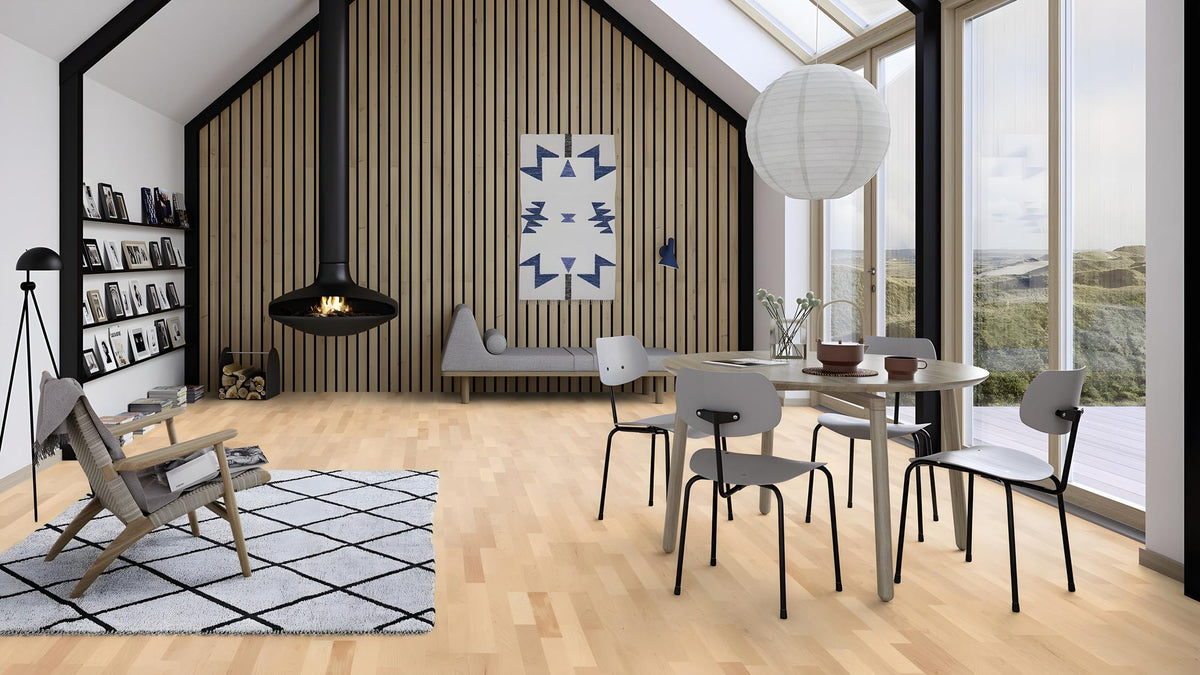 Boen Andante Engineered Maple Multi-Strip Flooring, L/Matt: 14.0 x 215 x 2,200 mm