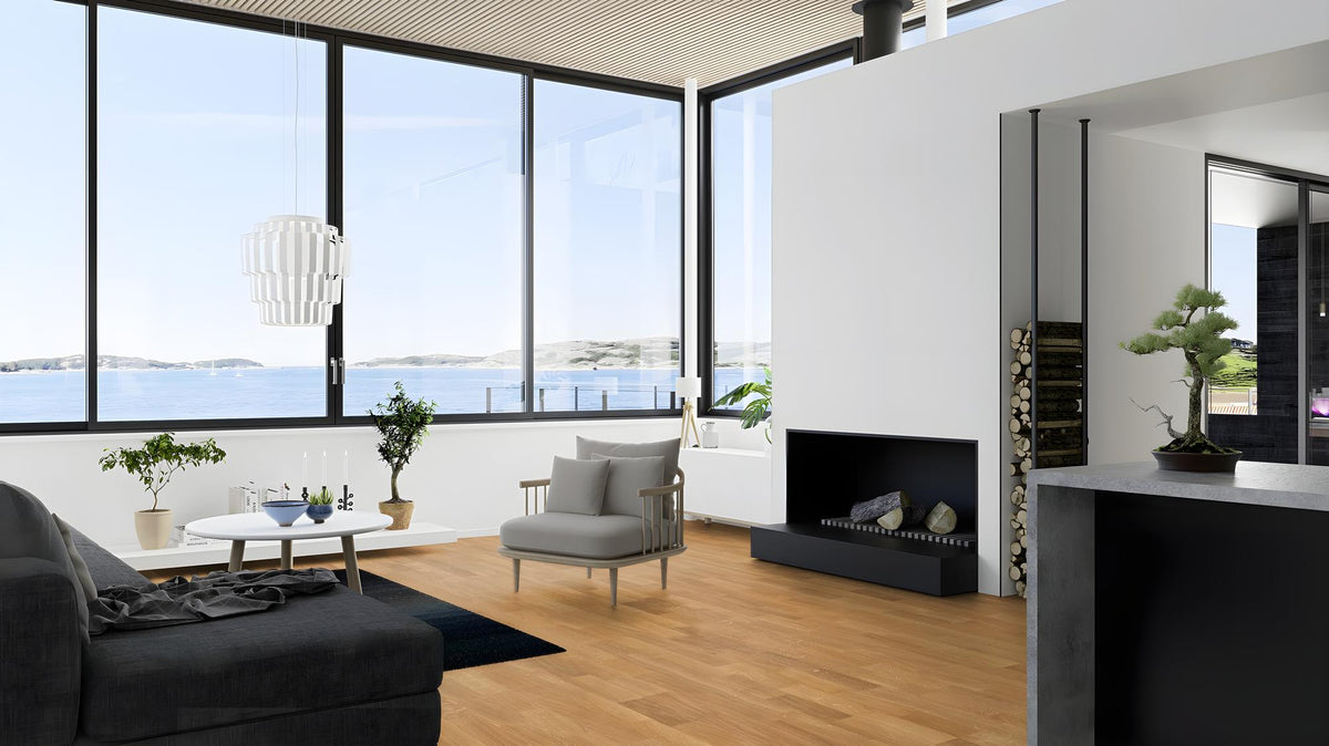 Boen Adagio Engineered Oak Multi-Strip Flooring, L/Matt: 14.0 x 215 x 2,200 mm