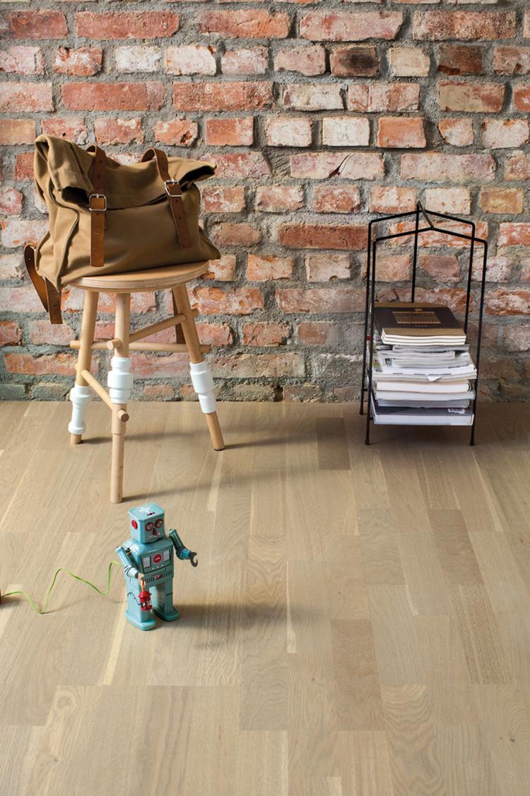 Boen Finale Engineered Sand Oak Multi-Strip Flooring, Unbrushed & L/Natural: 14.0 x 215 x 2,200 mm