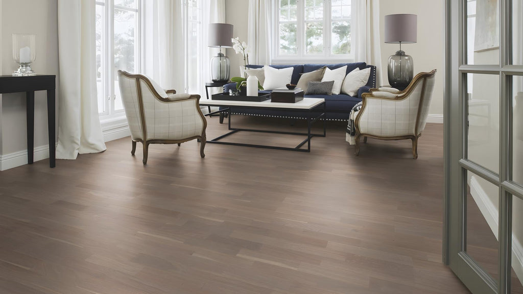 Boen Finale Engineered Sand Oak Multi-Strip Flooring, Unbrushed & L/Natural: 14.0 x 215 x 2,200 mm