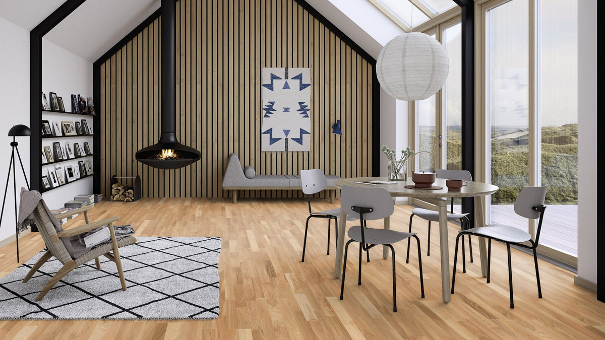 Boen Vivace Engineered Oak Multi-Strip Flooring, L/Matt: 14.0 x 215 x 2,200 mm