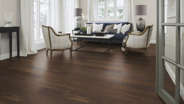 Boen Andante Engineered Smoked Oak Planks Flooring, Brushed & L/Pure: 14.0 x 138 x 2,200 mm